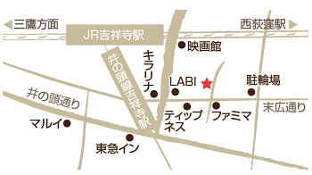 吉祥寺ソロの地図